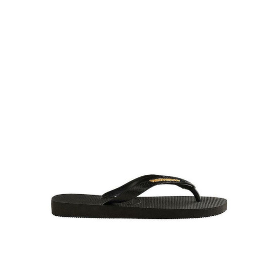 Havaianas Top Logo Metallic Σαγιονάρες σε Μαύρο Χρώμα Havaianas Top Logo Metallic Σαγιονάρες σε Μαύρο Χρώμα